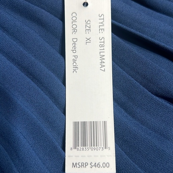 NWT Zac & Rachel top navy blue, size XL - Picture 5 of 5